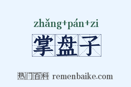 掌盘子是什么意思的图片